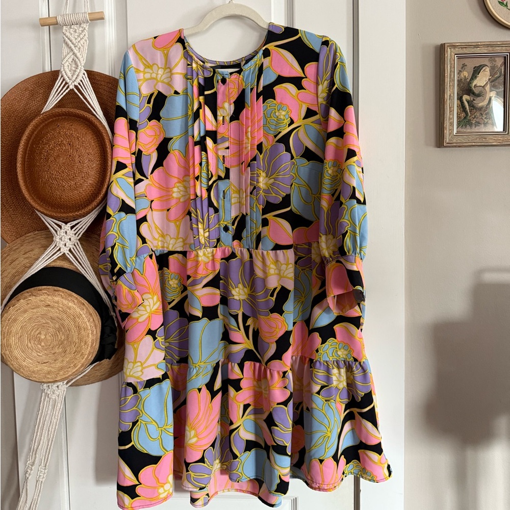 Who What Wear Multicolor Floral Dress